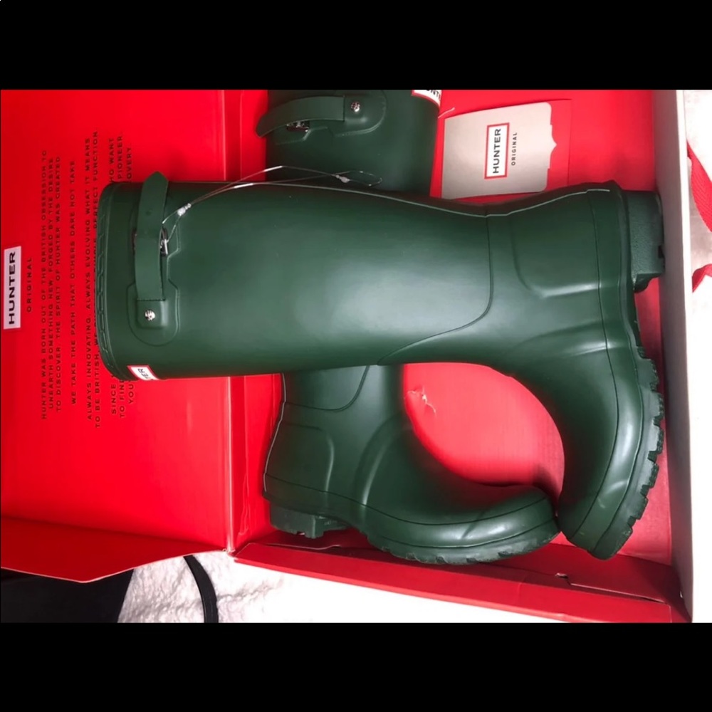NEW Hunter Original green tall rain boots SIZE 7 8 10 - Picture 6 of 11